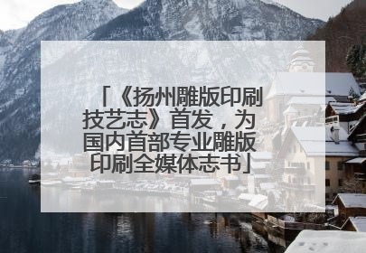 《扬州雕版印刷技艺志》首发，为国内首部专业雕版印刷全媒体志书