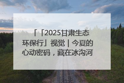 「2025甘肃生态环保行」视觉｜今夏的心动密码，藏在冰沟河的潋滟波光里