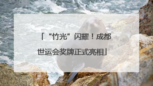 “竹光”闪耀！成都世运会奖牌正式亮相