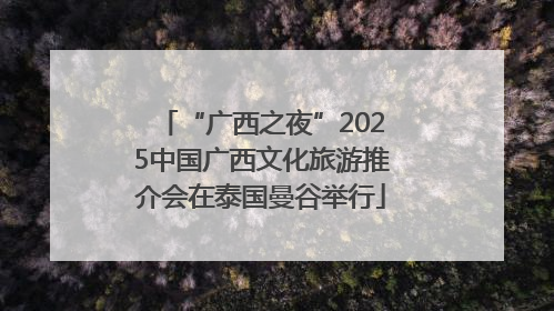 “广西之夜”2025中国广西文化旅游推介会在泰国曼谷举行