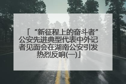 “新征程上的奋斗者”公安先进典型代表中外记者见面会在湖南公安引发热烈反响(一)