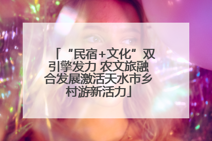 “民宿+文化”双引擎发力 农文旅融合发展激活天水市乡村游新活力