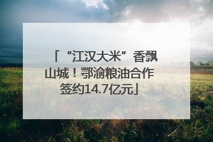 “江汉大米”香飘山城！鄂渝粮油合作签约14.7亿元