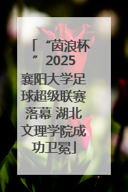 “茵浪杯”2025襄阳大学足球超级联赛落幕 湖北文理学院成功卫冕