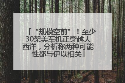 “规模空前”！至少30架美军机正穿越大西洋，分析称两种可能性都与伊以相关