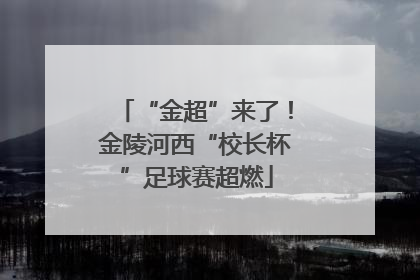 “金超”来了！金陵河西“校长杯”足球赛超燃