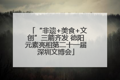 “非遗+美食+文创”三箭齐发 德阳元素亮相第二十一届深圳文博会