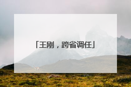 王刚，跨省调任