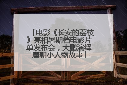 电影《长安的荔枝》亮相暑期档电影片单发布会，大鹏演绎唐朝小人物故事