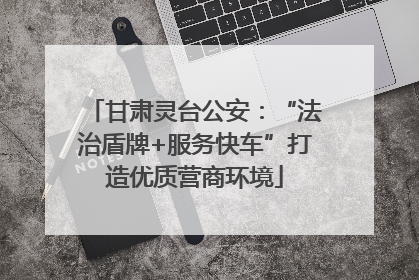 甘肃灵台公安：“法治盾牌+服务快车”打造优质营商环境