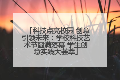 科技点亮校园 创意引领未来：学校科技艺术节圆满落幕 学生创意实践大荟萃