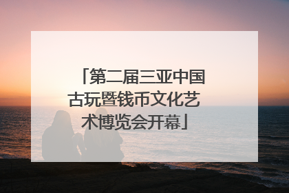 第二届三亚中国古玩暨钱币文化艺术博览会开幕