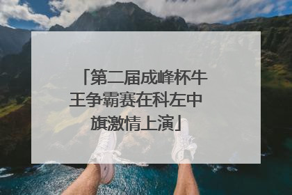 第二届成峰杯牛王争霸赛在科左中旗激情上演