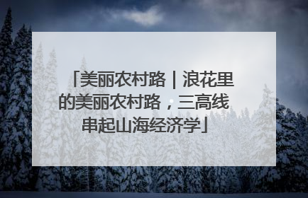 美丽农村路｜浪花里的美丽农村路，三高线串起山海经济学