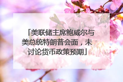 美联储主席鲍威尔与美总统特朗普会面，未讨论货币政策预期