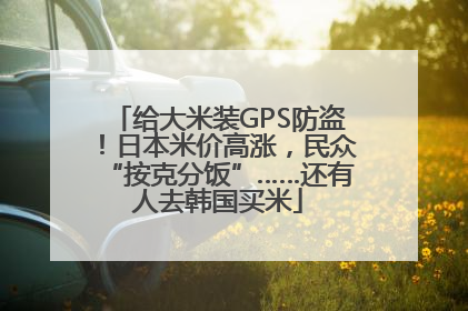 给大米装GPS防盗！日本米价高涨，民众“按克分饭”……还有人去韩国买米