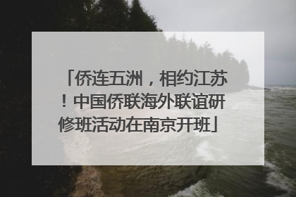 侨连五洲，相约江苏！中国侨联海外联谊研修班活动在南京开班