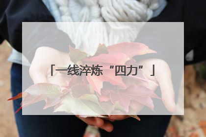 一线淬炼“四力”