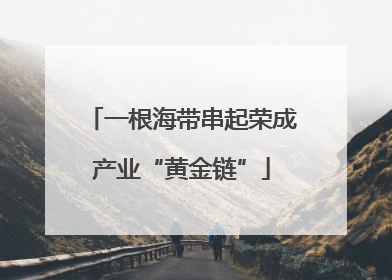 一根海带串起荣成产业“黄金链”