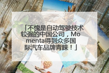 不愧是自动驾驶技术较强的中国公司，Momenta得到众多国际汽车品牌青睐！