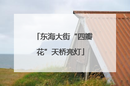 东海大街“四瓣花”天桥亮灯