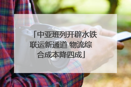 中亚班列开辟水铁联运新通道 物流综合成本降四成