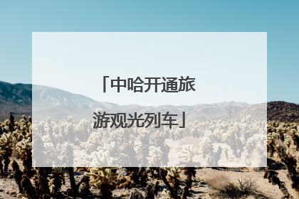 中哈开通旅游观光列车