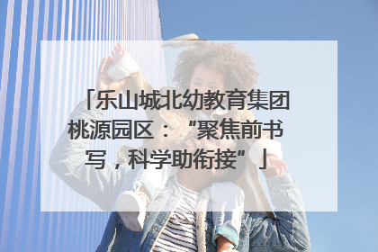 乐山城北幼教育集团桃源园区：“聚焦前书写，科学助衔接”