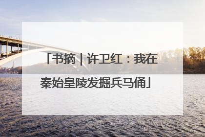 书摘｜许卫红：我在秦始皇陵发掘兵马俑