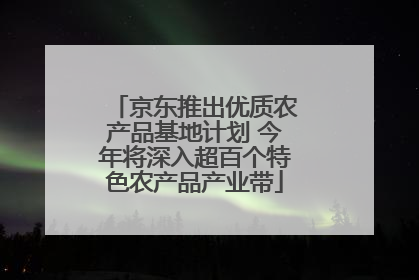 京东推出优质农产品基地计划 今年将深入超百个特色农产品产业带