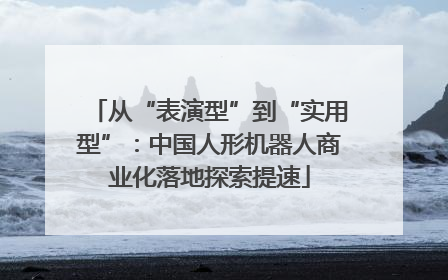 从“表演型”到“实用型”：中国人形机器人商业化落地探索提速