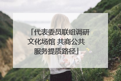 代表委员联组调研文化场馆 共商公共服务提质路径