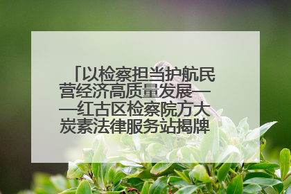以检察担当护航民营经济高质量发展——红古区检察院方大炭素法律服务站揭牌彰显法治护航深度