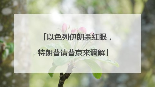 以色列伊朗杀红眼，特朗普请普京来调解