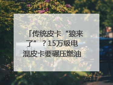 传统皮卡“狼来了”？15万级电混皮卡要碾压燃油车｜汽车风云