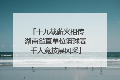 十九载薪火相传 湖南省直单位篮球赛千人竞技展风采