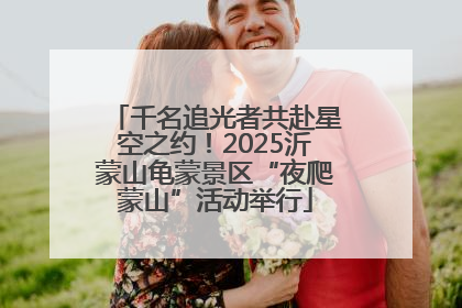 千名追光者共赴星空之约！2025沂蒙山龟蒙景区“夜爬蒙山”活动举行