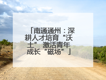 南通通州：深耕人才培育“沃土” 激活青年成长“磁场”