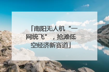 南阳无人机“一网统飞”，抢滩低空经济新赛道