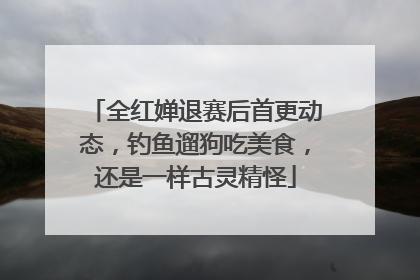 全红婵退赛后首更动态，钓鱼遛狗吃美食，还是一样古灵精怪