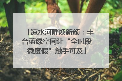 凉水河畔焕新颜：丰台蓝绿空间让“全时段微度假”触手可及