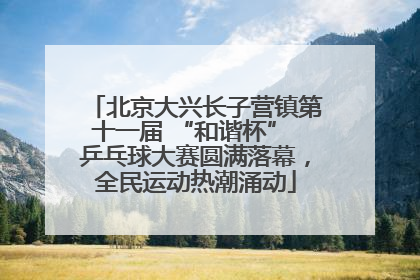 北京大兴长子营镇第十一届 “和谐杯” 乒乓球大赛圆满落幕，全民运动热潮涌动