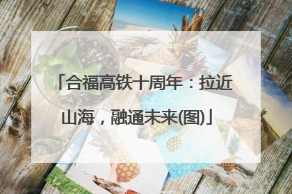合福高铁十周年：拉近山海，融通未来(图)