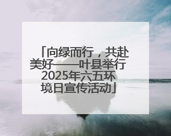 向绿而行，共赴美好——叶县举行2025年六五环境日宣传活动