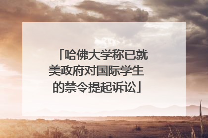 哈佛大学称已就美政府对国际学生的禁令提起诉讼