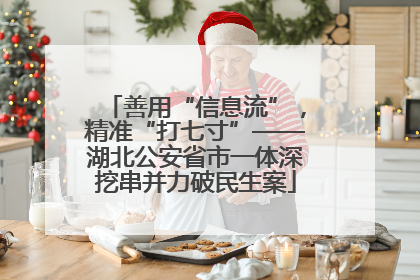 善用“信息流”，精准“打七寸”——湖北公安省市一体深挖串并力破民生案