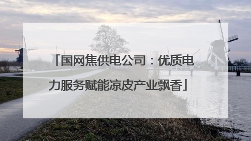 国网焦供电公司：优质电力服务赋能凉皮产业飘香