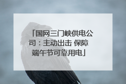 国网三门峡供电公司：主动出击 保障端午节可靠用电