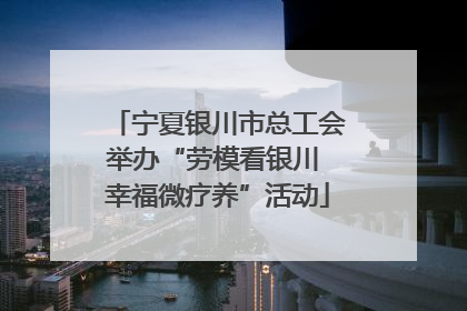 宁夏银川市总工会举办“劳模看银川 幸福微疗养”活动