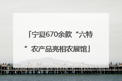宁夏670余款“六特”农产品亮相农展馆